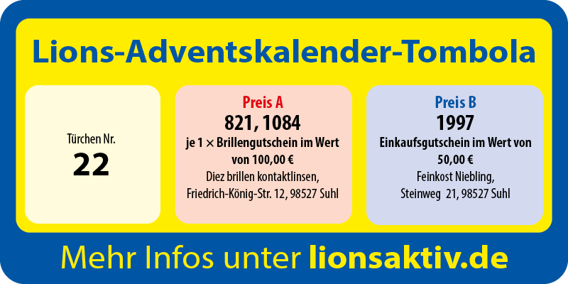 Lions Advents-Tombola