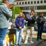 Kulturbaustelle mit traditioneller irischer Musik